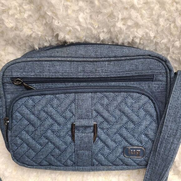 Lug Carousel Blue Nylon Convertible Crossbody RFID - Picture 2 of 9
